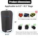 Golf Bag Cover,Golf Bag Rain Hood,Club Waterproof Covers Accessories Caddy Head Protector,Accessory Zipper Protective Dustproof Top Rainproof for Mens Women Golfer,Tour,Stand Bags (Black Pro Edition)