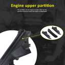 MUNIK Engine Compartment Partition Panel Compatible with BMW X5 X6 3.0si 4.8i M xDrive35i xDrive40i xDrive50i Replace# 51717169419 51717169420 51717169421