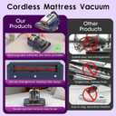 Bed Mattress Vacuum Cleaner Cordless 16Kpa Handheld Vacuum, Vacuum Cleaner with 253.7nm UV-C Light,HEPA Filter & Ultrasonic, Portable Vacuums for Sofa Couch Crib Birthday Gifts for women blue+gold