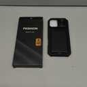 SSLOTSCASE for iPhone 17 Case with Card Holder & Kickstand & Slide Camera Lens Cover & Camera Stand & Wallet, Military-Grade Heavy Duty Hard Rugged Phone Case Cover for iPhone 17 6.3'' 5G 2025, Black