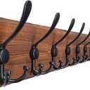 SKOLOO Rustic Large Coat Rack Wall Mount-38.6'' Long Coat Rack for Wall, Wood Coat Rack Hook, Farmhouse Coat Hanger Wall Mount for Hanging Jacket Coat
