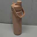 ENCOOL Insulated Water Bottle with Straw Stainless Steel Water Bottle, Leak-Proof, BPA-Free, Double Wall Vacuum Keeps Cold for 24 Hours for Sports, Travel, School (26 oz, Raw Umber)