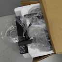 4-Light Bathroom Light Fixtures, Matte Black Modern Vanity Lights with Clear Glass Shades, Bathroom Wall Lamp for Mirror Living Room Cabinet Bedroom Porch