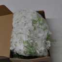 WEISPARK Fake Hanging Flowers - 24 Pieces 3.75 Feet/Piece Artificial Wisteria Vine Ratta Hanging Garland Silk Flowers for Home Party Wedding Decor (White-24pcs)