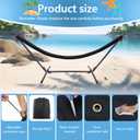 Hammock Cover,Waterproof Hammock Sleeve Protector,16 ft Hammock Storage Fits Most Outdoor Hammock for Hiking Camping,Keep Your Hammock Pristine for Years,Black (Cover Only)