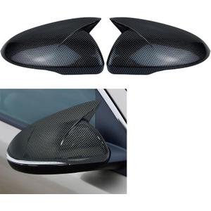 Rear View Side Mirror Cover Side Mirror Cap Compatible with Kia Optima K5 2016 2017 2018 2019 2020 (Carbon Fiber Look)