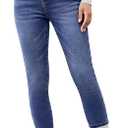 GRAPENT Fleece Lined Jeans for Women High Waisted Skinny Welt Pocket Winter Stretchy Denim Pants Warm Thermal Jeggings, Medium
