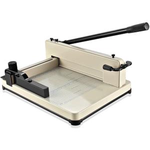 Flexzion Guillotine Paper Cutter 12" A4 Professional Industrial Heavy Duty Scrapbooking Metal Base Trimmer Machine 400 Sheet Capacity for Office Commercial Photocopy Printing Shop