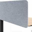 Desk Divider, Clamp On Felt Desk Privacy Panels, Acoustic Sound Absorbing Desk Partition for Office Desk, Reduce Distractions, Light Gray, 1 Pack, 24 x 48 in