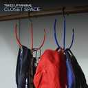 EASYVIEW Belt Scarf Hanger Space Saving Organizer Hanging Multi Purpose Ties Shoe Rack Gym Bag Organizer Closet Organization