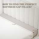 DEEPSHARK Bed Gap Filler,Mattress Gap Crack Filler Between Bed and Wall with Removable Cover,Thick Headboard Gap Filler for KingBeige-King-78 * 2 * 12in