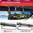 KEMIMOTO UTV Rearview Mirror, 15" UTV Race Convex Center Mirror with 3/4 1.75" or 2" Clamps Compatible with Polaris RZR PRO XP R, CFMOTO ZFORCE, Pioneer,Can-Am Commander Maverick, 1000R 1000X