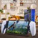 Orzly Glass Screen Protector for Playstation Portal Remote Player Handheld Accessories (Pack of 4) - Tempered Glass Life time Edition