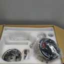 Fanbulous 48 Inch Ceiling Fans with Lights and Remote, Brushed Nickel Ceiling Fan with 8 Dual-Color Blades, Indoor/Outdoor Large Ceiling Fans, Reversible DC Motor, 6-Speed, 3CCT for Living Porch Patio