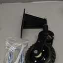 8" Gate Wheels for Wooden Fence Gate -700lb Capacity Metal Tube Gate,with 360 Degree Swivel Farm Gate Wheel, Spring Loaded Caster Includes Screws and Screwdriver (Black 8inch gate Wheel)