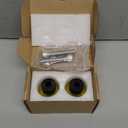 Engine Guard Saddlebag Guard Crash Bar Decorative Wheel M12 Screw Fit for Harley Touring Street Glide Road King Electra Ultra Softail Flat Out Tip Over Bar (Yellow Wheel with Yellow Slider)