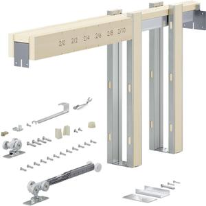 SMARTSTANDARD 36"x80" Pocket Door Frame Kit for 24"-36" Wide Door, 120LBS | Door weight capacity: 120lbs, Durable Pocket Door Kit with Two-Way Soft-Close Mechanism, Easy Install, Slide Smoothly Quietly