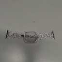 Mesime Compatible with Apple Watch Band 38mm 40mm 41mm 42mm 44mm 45mm 46mm, Women Bling Jewelry Bands with Tempered Glass Screen Protector Case, Shiny Strap for iWatch Series 11/10/9/8/7/6/5/4/3/2/1/SE