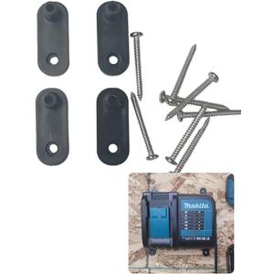 Commander Tool & Garage Organization, Makita Charger Wall Mount for DC18RC, DC18RD, DC18RA, DC18RF, DC18SC, DCB18SD, DC18SF Chargers, Wall Mount Battery Charger Holder (Single, Double, 4-Port Charger)