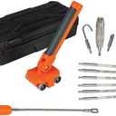 Klein Tools 80051 Wire Puller Kit, Made in USA, with 30-Foot Glow Fish Rod and Magnetic Wire Puller, 2 Piece