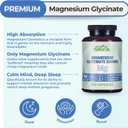 Why Not Natural Magnesium Glycinate 500 mg Capsules Supplement - Vegan, No Filler - Supports Sleep and Relaxation, EXP: 06/2028