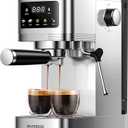 Silver, Professional Espresso Machine, 20 Bar With Milk Frother Steam Wand, Model Number: CM1661