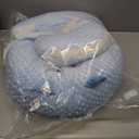 Nursing Pillow and Positioner Breastfeeding and Bottle Feeding, Propping Baby, Tummy Time, Sitting Support for Baby Boy Baby Girl, with Removable Dots Cover (Blue)