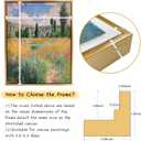 Canvas Floater Frames for Canvas Art 0.8inch Depth Frames for Canvas Painting Floating Frame Plastic Floater Frame for Canvas Prints (Gold, 16 x 20 inch)