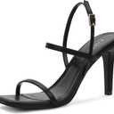 Women's Strappy High Heeled Sandals Open Toe Ankle Strap heels Comfy Weddings Shoes 10