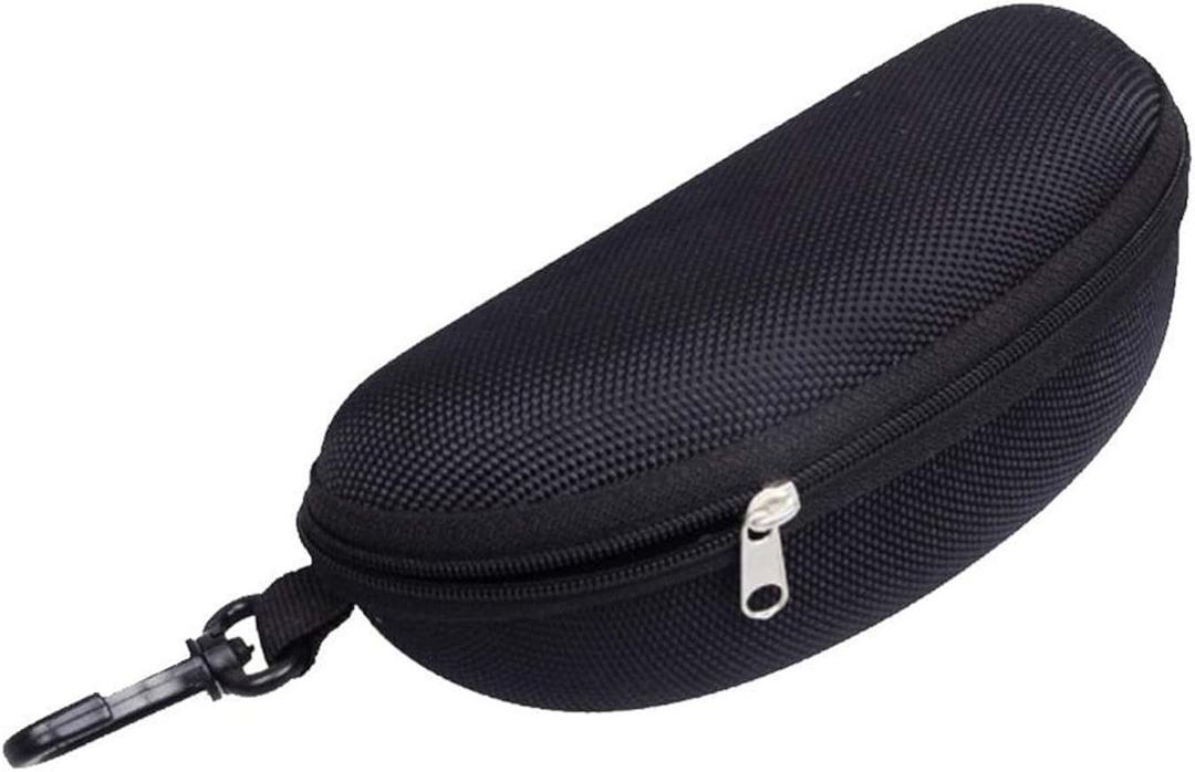 Travel Clamshell Hard Sunglasses Case with Belt Clip Zipper Sports Glasses Case
