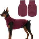 Mosucoirl Dog Sweaters Pet Pullover,Turtleneck Doggy Sweatshirt for Extra Large Dogs Thick Warm Dog Clothes Fleece Soft Winter Puppy Hoodies Outfit for Small Medium Large Dogs XS-4XL (Red, L)