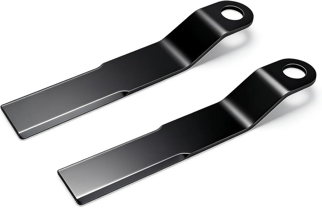 XTPTFABS Mower Blade Replacement Compatible with Mower King Skidsteer Brush Hog Rotary Grass Cutter-2 Blade Set 2-3/8" x 14" x 1/4"