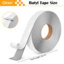 Butyl Tape, 3/4 Inch x 29.5 Feet Butyl Sealant Tape for RV, Camper, Trailer, Window, Boat, Roof, and Pipe Sealing & Patching
