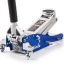 TONDA Floor Jack, Low Profile 2 Ton Hydraulic Aluminum and Steel Car Jack with Dual Pump System, Rapid Lift, Blue