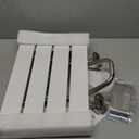 Folding Shower Seat & Chair Wall Mounted for Adults, Fold Down Shower Bench & Stool for Inside Shower, for Small Spaces, Foldable (White, Extra Large)