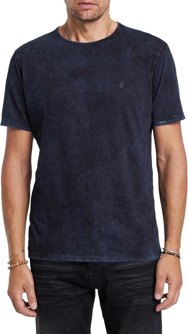 John Varvatos Men's Gould Crew (XX-Large, Oiled Blue)