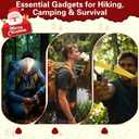 Survival Kit Advent Calendar for Men - Essential Outdoor Tools for Adult Teen 24 Days Christmas Countdown - 24 Outdoor Gadgets Camping, Hiking, Emergency Prep 2025 Holiday Countdown Gift