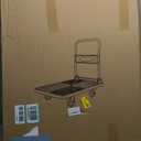 Upgraded Foldable Push Cart Dolly | 780 lbs.Capacity Moving Platform Hand Truck | Foldable for Easy Storage | 5'' PU 360 Degree Swivel Silent Wheel-Black