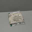 jinchan Floral Valance Curtain Linen Kitchen Valance for Windows 16 Inch Farmhouse Blackout Green Floral Short Window Treatment for Living Room 1 Panel Rod Pocket Double Layer Sage on Beige