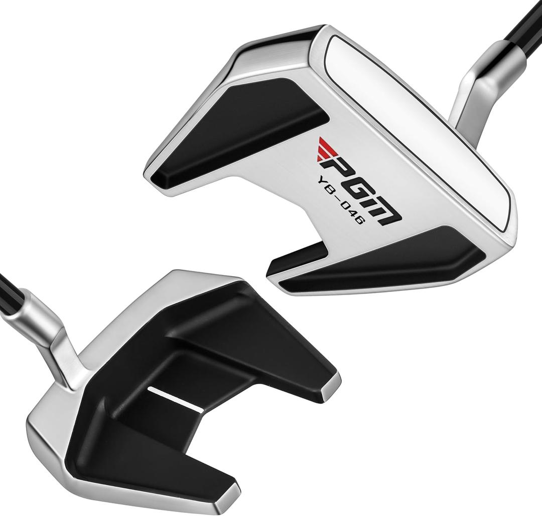 PGM Golf Putter for Men and Women - High MOI Mallet with Easy Alignment - Lightweight Graphite Shaft - Low Center of Gravity for Straighter Putts, 34"