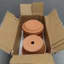 Suwimut 4 Pack Terracotta Pots with Saucer, 6 Inch Large Terra Cotta Plant Pot with Drainage Hole, Clay Flower Planter Pot with Tray for Indoor Outdoor Plant