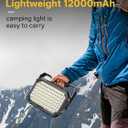 LED Work Light Rechargeable Outdoor, 13000mAh Work Flood Lights 10000LM with 4 Light Modes for Camp Essentials, IP65 Waterproof LED Lantern for Emergency, Power Outages, Car Repair, Tent