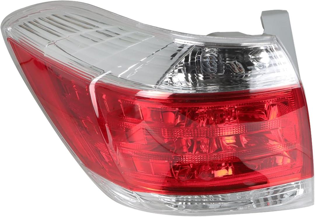 Tail Light Assembly Brake Lamp Outer Rear Left Side Replacement for Highlander 2011 2012 2013