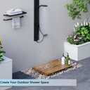 Wooden Shower Mat, Non Slip Bath Floor Mat, (Large), 26" x 17"