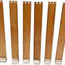 20 PCS Wooden Wicks with 3 hearts for Candles Making 5.1x0.59inch Craft Wood Wicks+Metal Base Clips, HW15130