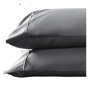 1000 TC Dark Gray Standard Pillowcases Set of 4 100% Egyptian Cotton Pillow Cases with Long Staple Cotton & Sateen Weave, Silky Soft Hotel - Like Bed Pillow Covers for Comfy Sleeping, Snug Fit