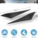 2Pcs Front Side Grille Patch Decor Compatible with Toyota Tacoma 2024 2025 2026, Front Fog Light Decals Fit 4th Gen Tacoma Accessories Car Truck Label, Black