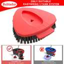 3 x Scrubber Mop Replace Head Compatible with O Cedar EasyWring 1 Tank,Spin Replacements Heads,Scrub Brush Attachment for Bathroom,Kitchen and Various of Hard Floors