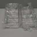 Acrylic Belt Organizer - 2 Pack with Adjustable 4 Compartments & Stackable Design, Clear Storage for Closet and Drawer Organization