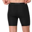 Hanes Men's Underwear Boxer Brief Pack, Performance Stretch Underwear, Moisture-wicking Boxer Briefs for Men, 6-pack (Black, M)
